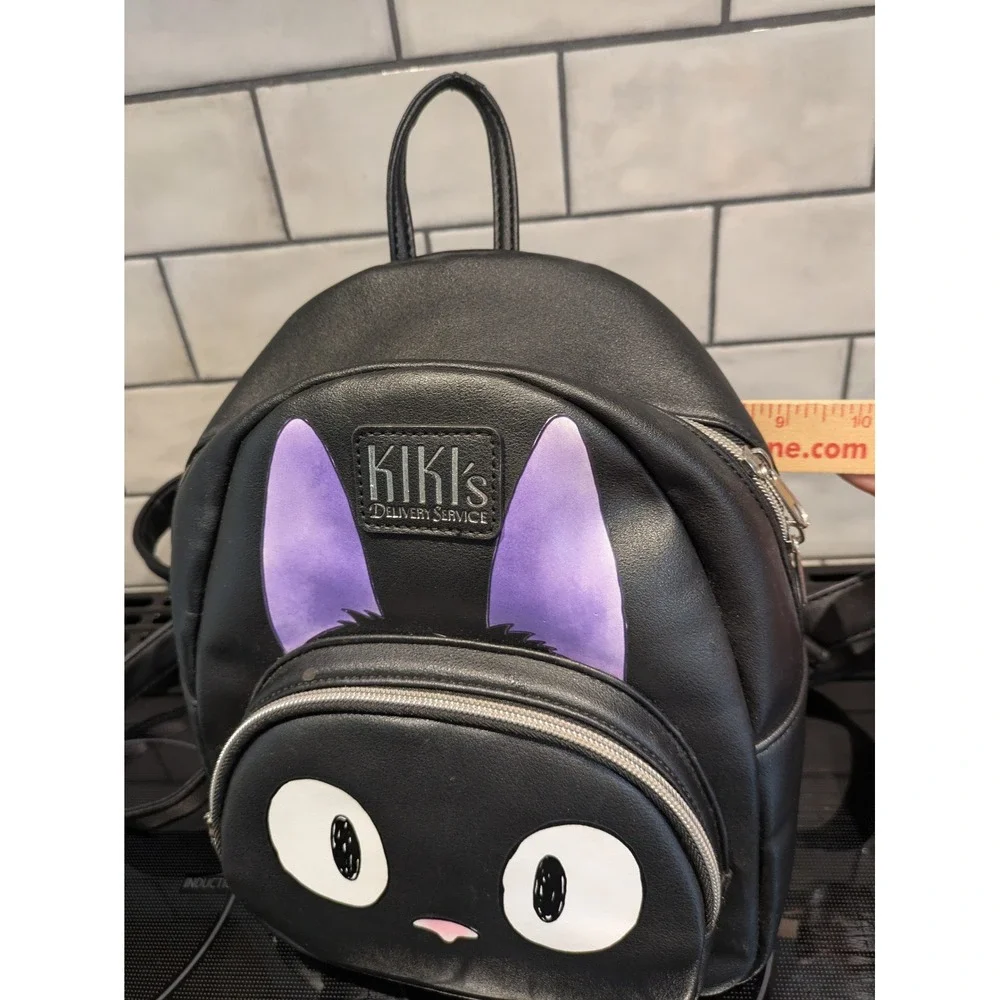 Studio Ghibli Kiki's Delivery Service Jiji Black Cat Mini Backpack Faux Leather